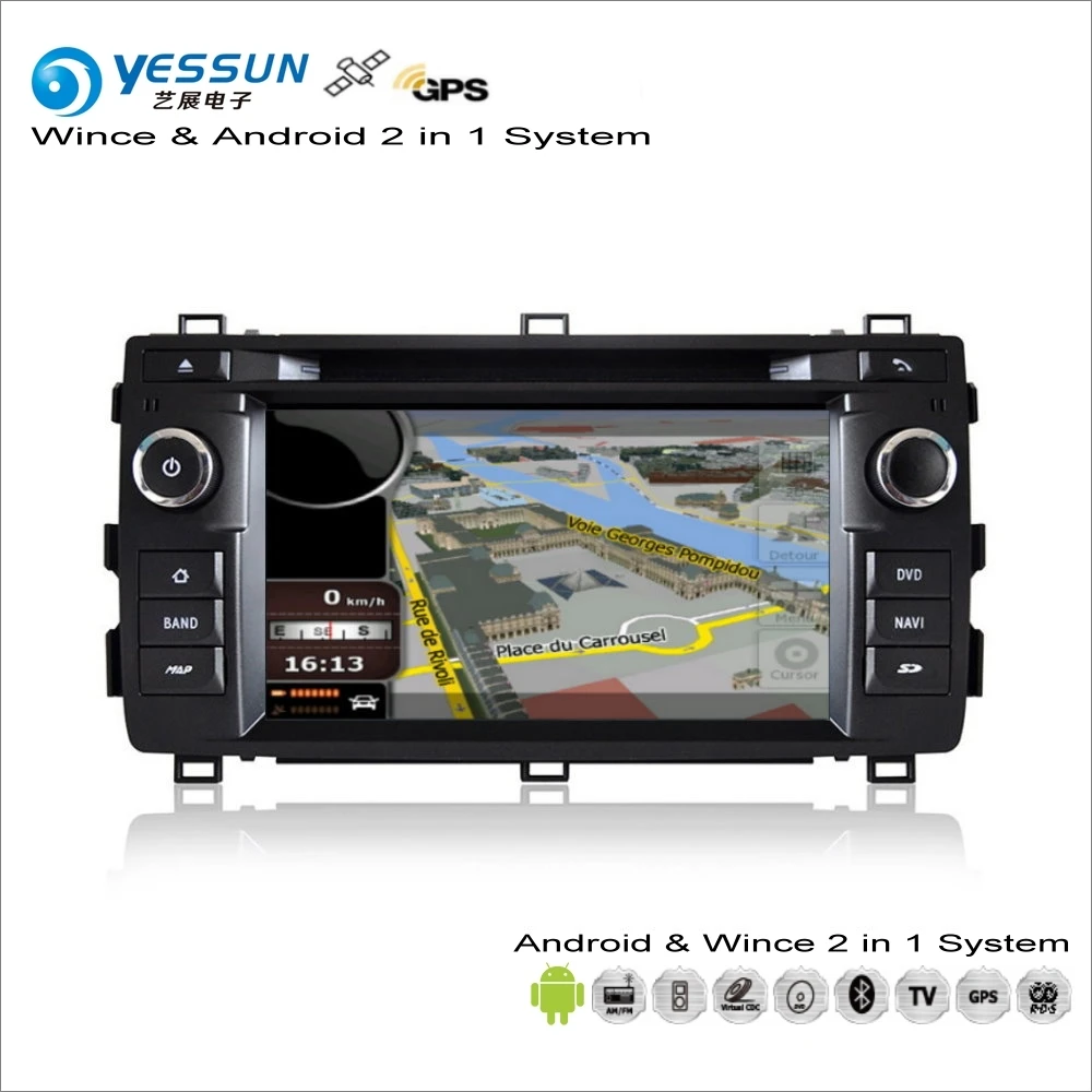 

YESSUN For Toyota Auris 2013~2014 - Car Android Multimedia Radio CD DVD Player GPS Navi Map Navigation Audio Video Stereo System