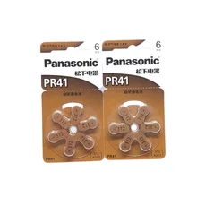 18pcs/lot New Original Battery For Panasonic PR41 Hearing Aid 312 Deaf-aid Cochlear Button Cell Batteries Audiphone 7.9mm*3.6mm