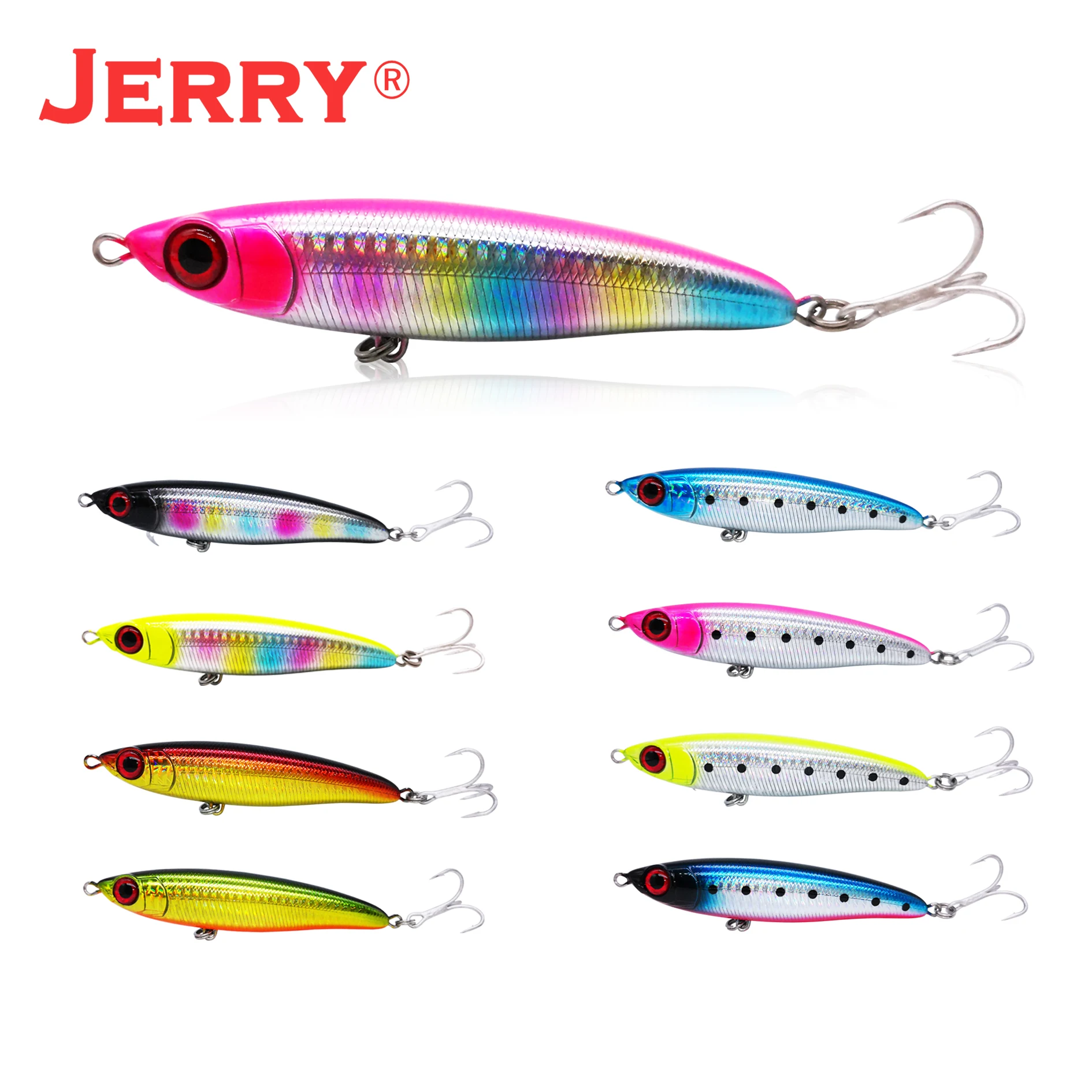 

Jerry floating sinking pencil lure surface sub-surface saltwater fishing lure stickbait tuna lures