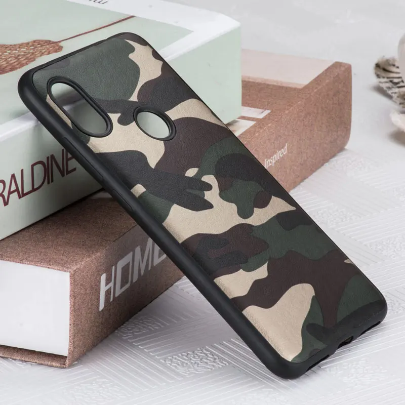 

AIORIA Camouflage case for Xiaomi redmi note 6 pro soft TPU with pattern skin 2in1 material covers coque for Redmi Note 6 pro