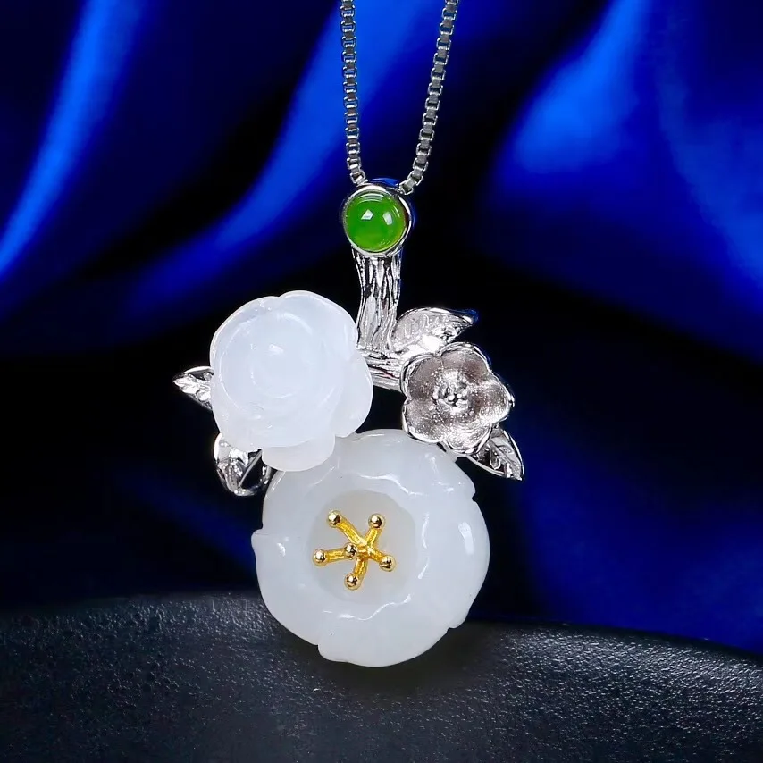 

Fashion S925 silver jewelry lady carved and pendant factory direct sales