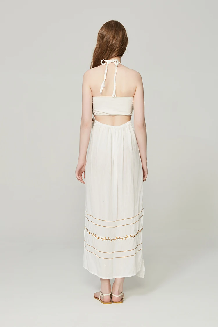Чешские Boho Befree длиной макси Платья для вечеринок Для женщин летние Вышивка Sexy