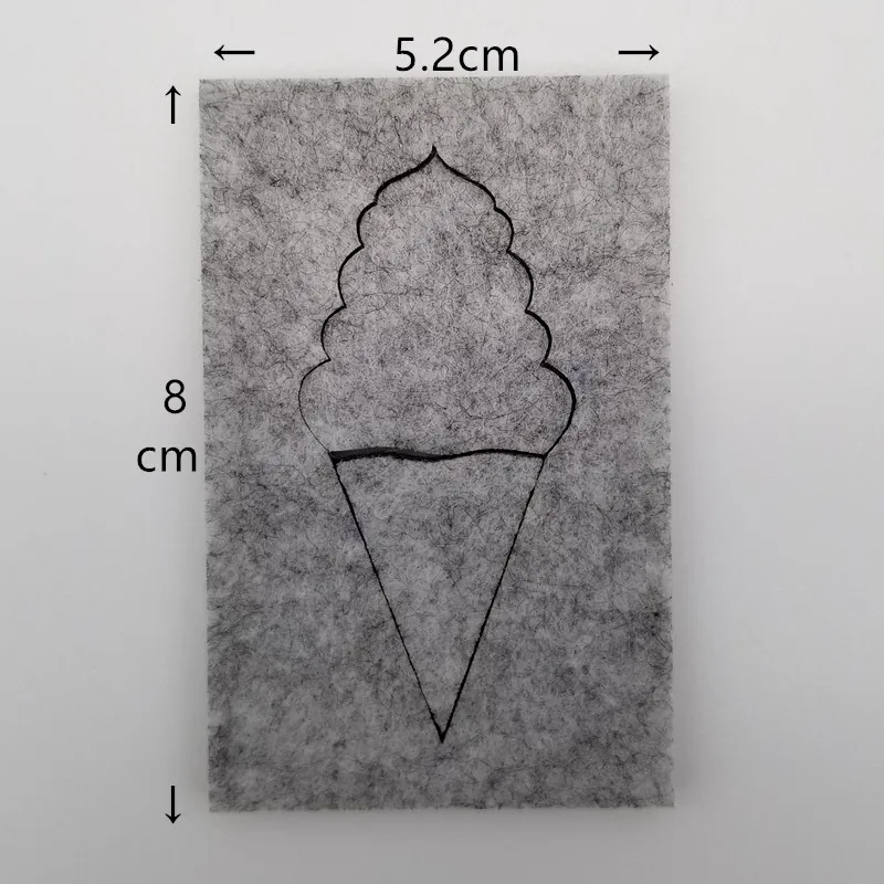 Шерсть Войлок ремесло аксессуары ручной работы фруктовая еда мороженое форма Игла DIY кукла из фетра швейный набор шаблон подарок ручной работы для ребенка - Цвет: Ice cream