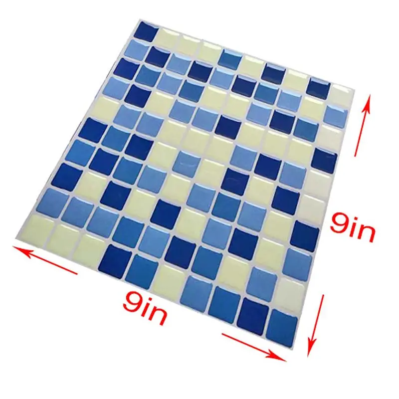 Мозаика эффект гель 3D Наклейка Стикер для плитки щитка плитка клей для кухни/ванной комнаты(10