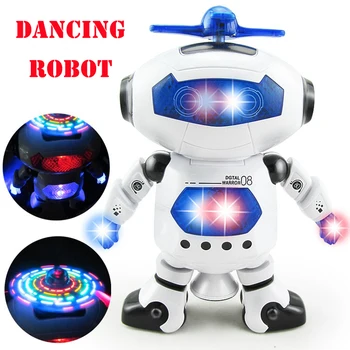 

New RC Robot Electric Smart Space Walking Dancing with Light Music Cool Astronaut Model Children Kids Stunt Toys Gift
