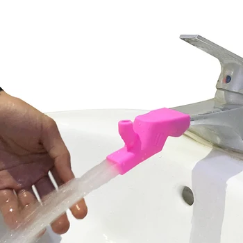

1Pcs Creative Silicone Faucet Extender Toddler Kids Water Reach Faucet Rubber Hand Washing Bathroom Accessorie Kitchen Tools