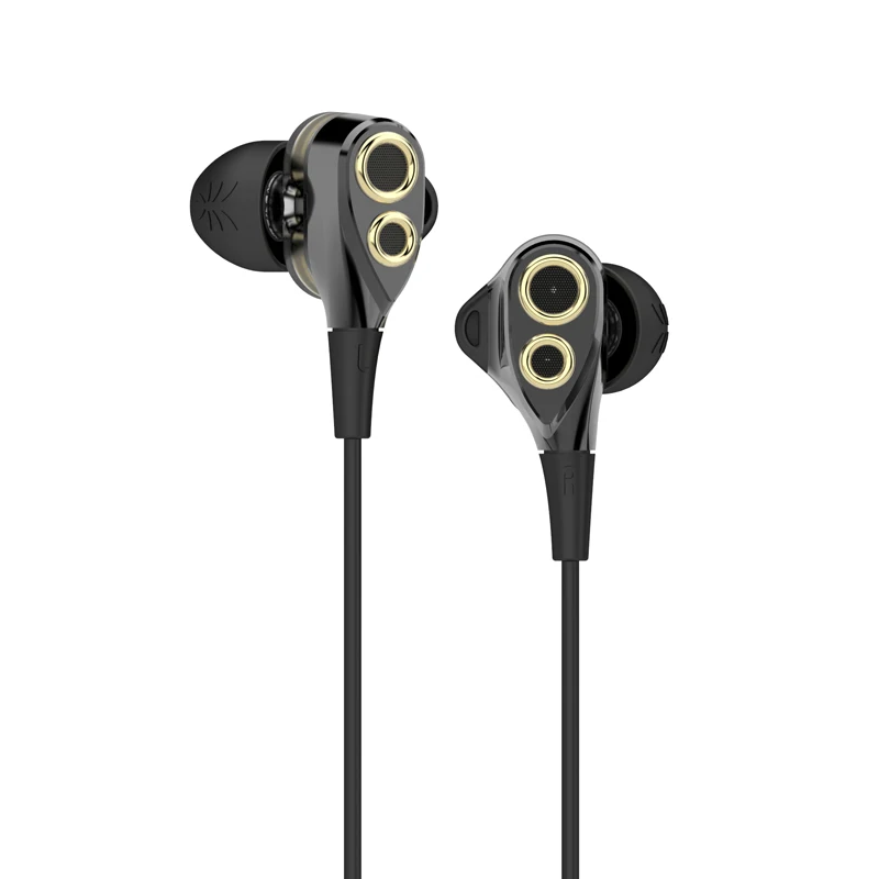 Наушники UiiSii BA T8 DT 200 с двойным динамическим приводом Hi Fi наушники супербасами в