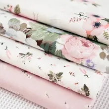 4 шт./лот 40*50 см цветок Лоскутная хлопковая ткань Жир Quaters тильда ткань стеганая Лоскутная Ткань для шитья куклы 1