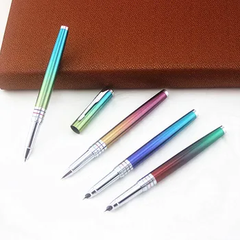 

New Style Luxury High Quality Colorful Body Fountain Pen 0.38mm Nib Ink Pen Financial Office Supplies for Gift