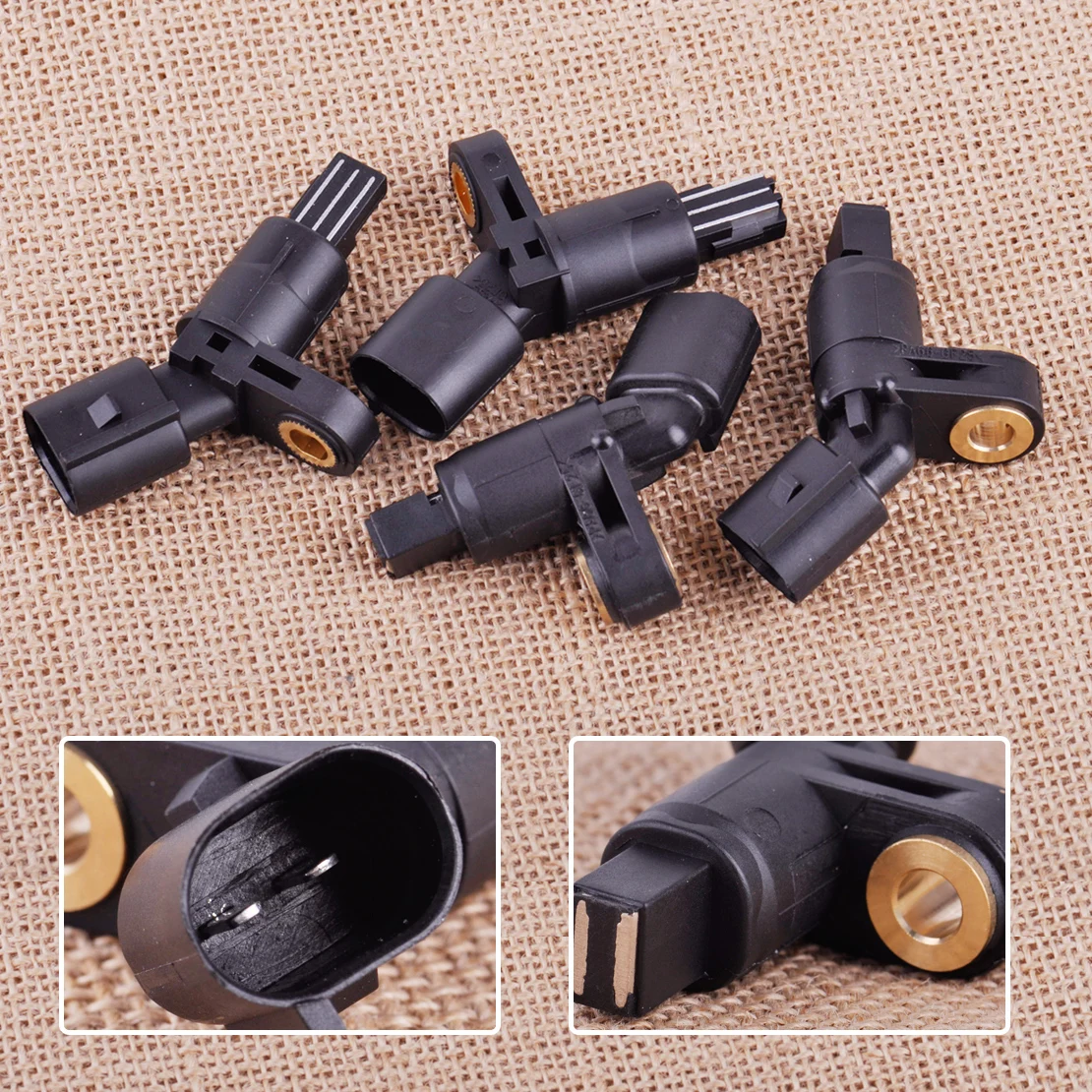 

CITALL 1J0927803 1J0927804 1H0927808 1H0927807 4x ABS Wheel Speed Sensor Front Rear Left Right for Audi TT VW Golf Jetta Beetle