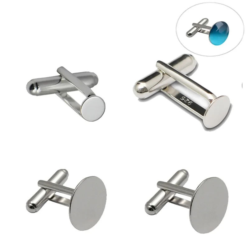 Beadsnice Wholesale 925 Sterling Silver French Cufflinks Blank Nickel free Lead safe Jewelry