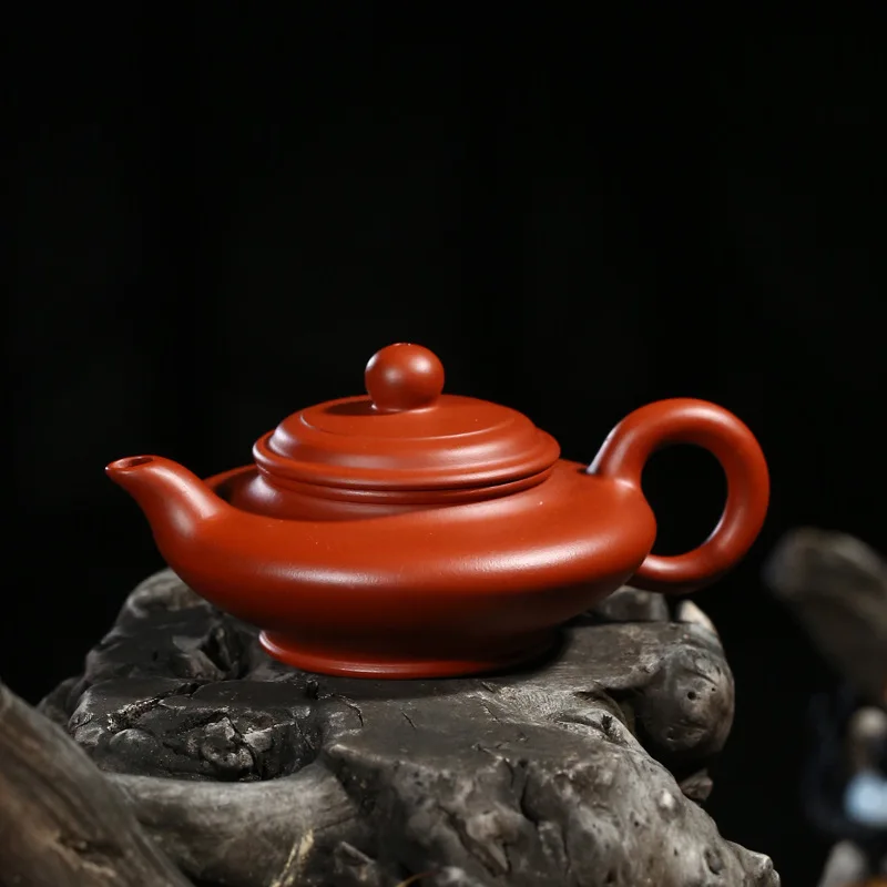 Sand Pot Famous Artisans Hand-made Raw Mine Dahongpao Virtual Flat Purple Travel Teaware Gift Preference | Дом и сад