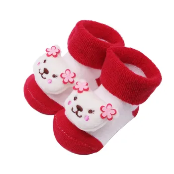 

Baby Cartoon Socks Floor Non-slip Cotton Doll Socks Autumn Winter Kids Baby Girls Boys Anti-Slip Warm Soft Sock-Like home socks