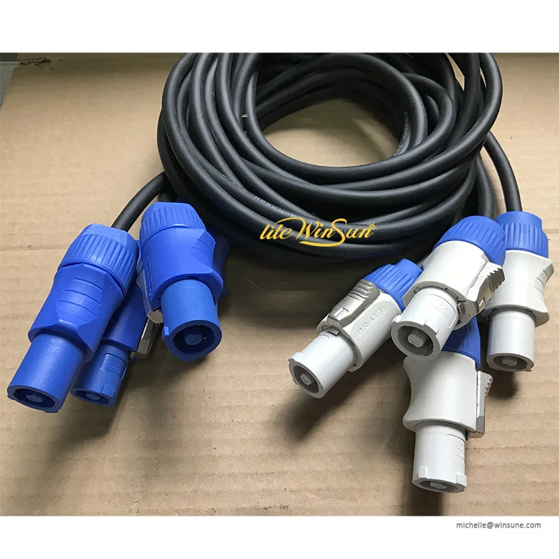 DJ LIGHTING EQUIPMENT DISCO MOVIL CABEZA HAZ LUZ Extension AC Power Cable R7 Beam Moving Head Stage Lighting AC Power Cable 2.5mm with PowerCon (5)