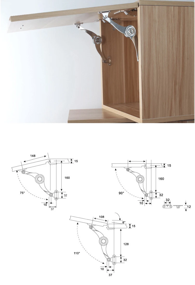 Гидравлическая случайная Стопорная петля для двери кухонного шкафа, регулируемая польская петля для мебели, подъемная заслонка, опорная фурнитура