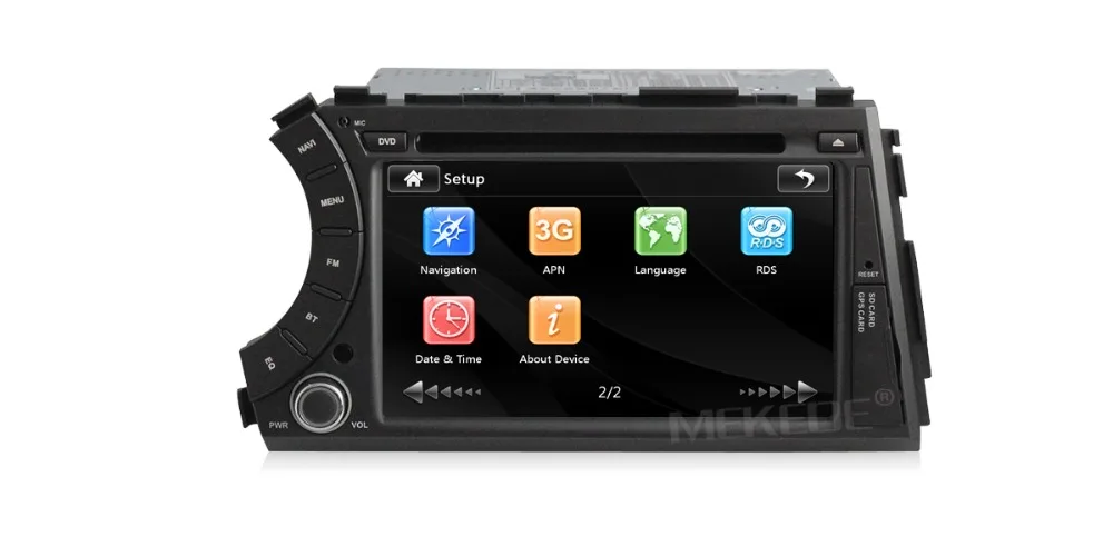 Excellent MEKEDE free shipping car radio Device for ssangyong kyron Actyon with 1080p support russian menu  dvd player gps radio BT 6