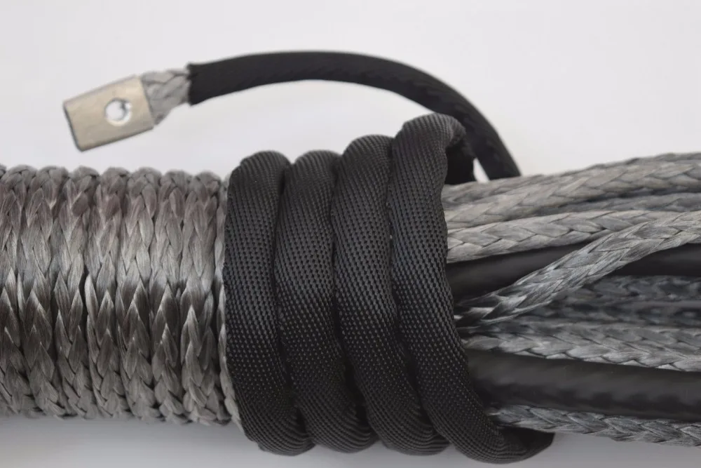 8 ملليمتر * 30 متر رمادي 4x4 suv الطرق الوعرة الاصطناعية ونش كابل ، atv الونش الخط ، حبل الأطياف ، واستبدال ونش حبل