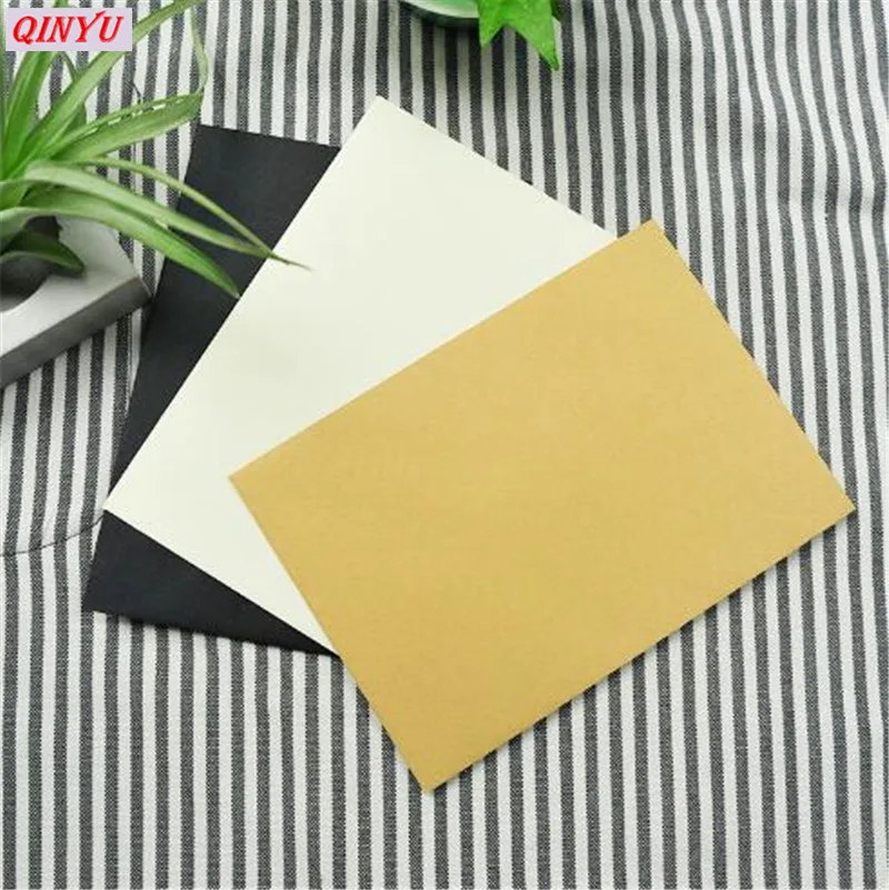 20pcs10. 5*6 7 Мини Черный Белый крафт бумажный конверт винтажный Европейский стиль