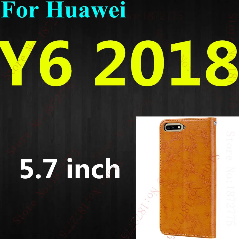 Флип Чехол Для huawei P20 P10 P8 P9 Lite Mini P Smart на Honor 7C 7A Pro 6A 5A 6X 7X Y5 Y7 Y6 Prime Коврики 10 8 9 20 Lite - Цвет: Y6 2018