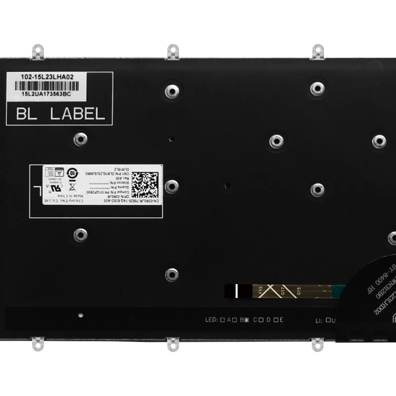 Teclado Retroiluminado dos Eua para Dell g3 15 3579 3779 g5 15 5587 g7 15 7588 P75f Inglês Preto Novo - Imagem 3