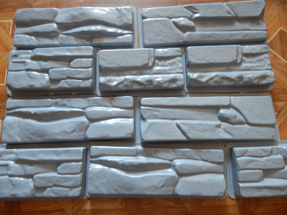 Пластиковые формы для бетон гипс настенная плитка из камня для украшения сада 2 шт
