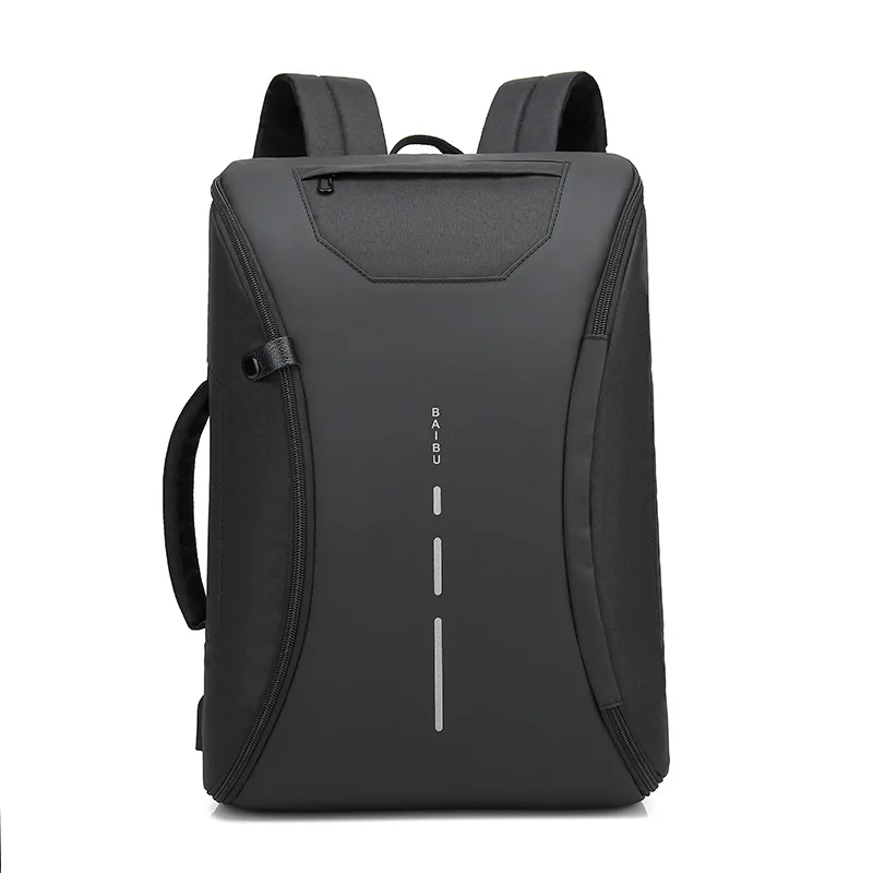 

BAIBU Multifunction Men Backpack Fashion Casual Student School Bag External USB Charge Laptop Backpack Waterproof Travel Mochila