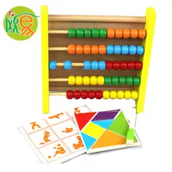Многофункциональный вычисления рама с магнитная доска для рисования вычисления стойки счеты математические Обучающие игрушки деревянная