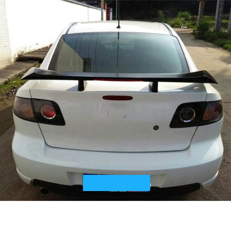 CEYUSOT FOR Mazda 3 Car Spoiler WING CAR Trunk ABS Material Rear Lip