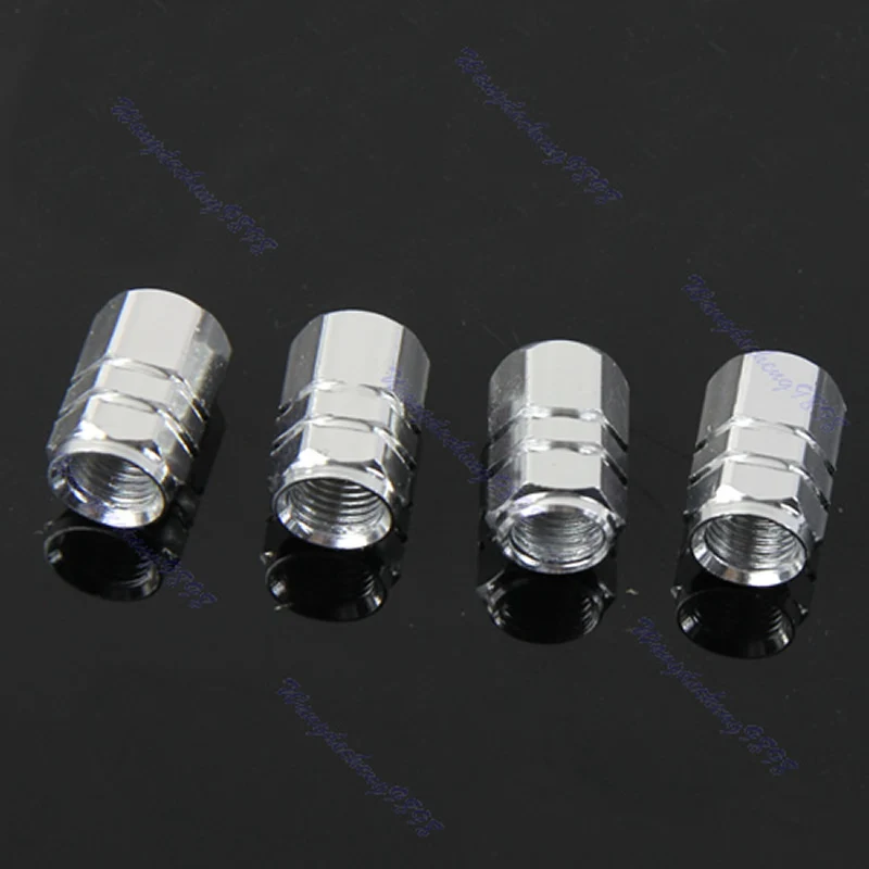 

20pcs Hexagonal Ventil Valve Cap For Auto Car Truck Silver Car-styling