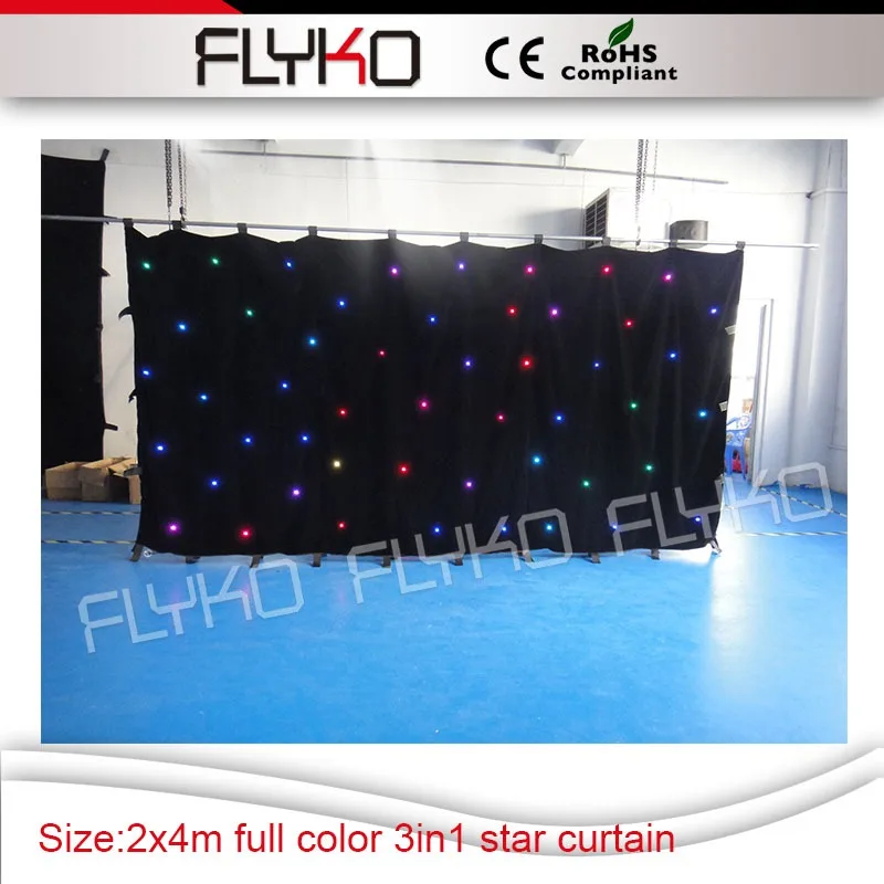 

Светодиодная занавеска со звездами 2 м x 4 м