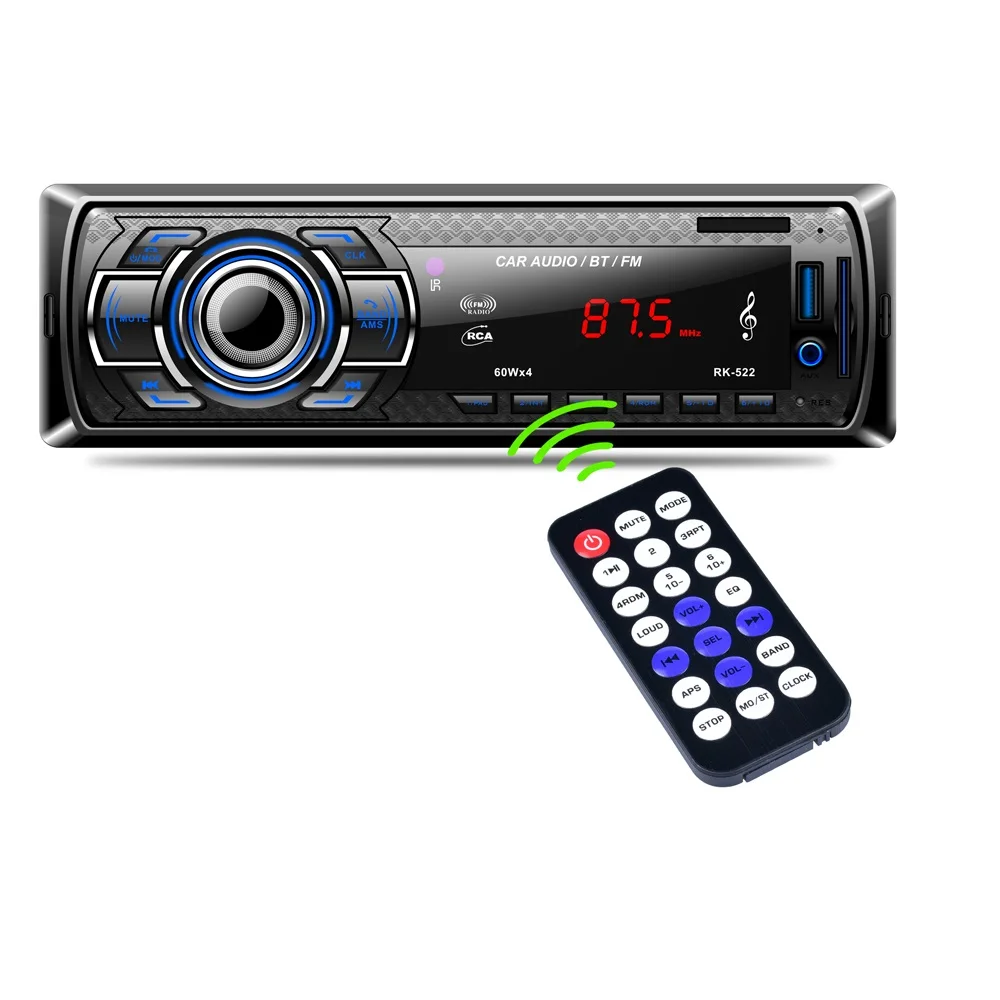 1 DIN Car Radio Player Bluetooth Stereo FM MP3 Audio ... wiring car radio with bluetooth 