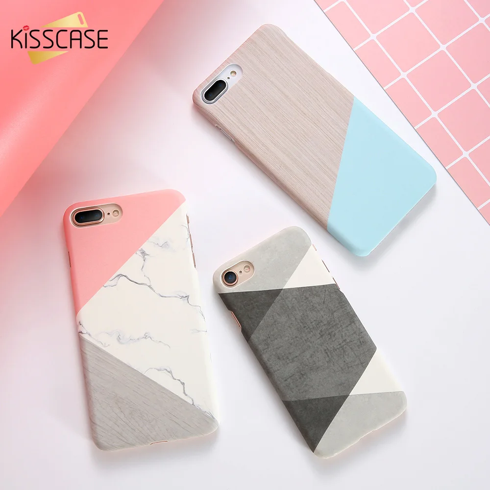 Kisscase телефона чехол на айфон 6 6s 7 Plus Мрамор рисунком крышка 8 XS Max XR Мода жесткий
