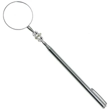 Car Repair Long Detection Mirror Automotive Telescopic Detection Lens Telescoping Inspection Round Mirror Extending Angle View