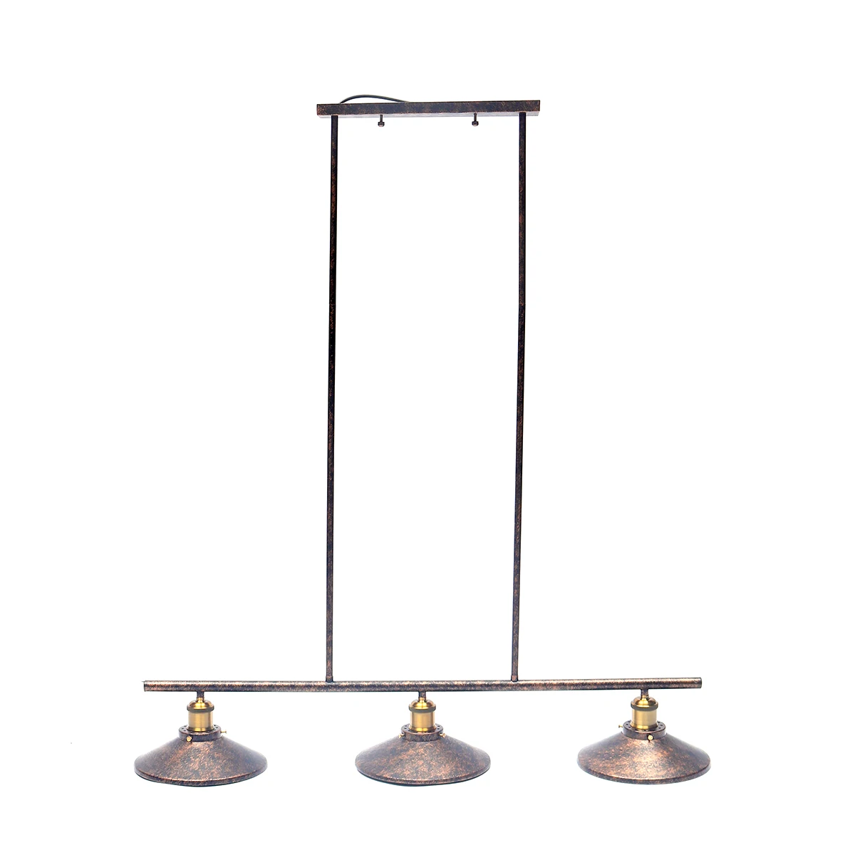 Американский стиль винтажный Лофт DIY черный железный подвесной светильник промышленный подвесной светильник 3* E27 лампа для столовой Регулируемая декоративная лампа