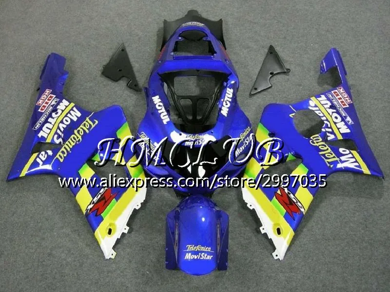 Майка для SUZUKI GSXR1000 K3 GSXR-1000 2003 2004 кузов 32HC. 17 GSX R1000 03 04 GSX-R1000 глянцевый белый GSXR 1000 03 04 обтекатель - Цвет: No. 18