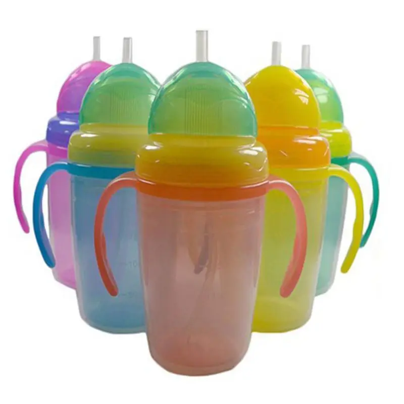 Buy 230ml Baby Kids Bottles Cup Kids Children Straw
