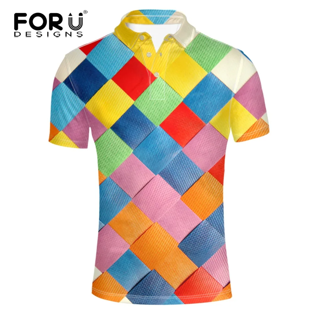 

FORUDESIGNS 2018 Fashion Mens Polo Shirt Summer Breathable Tops Mixed Color Men Polo Fitness Male Tee Brand Teen Clothing Casual