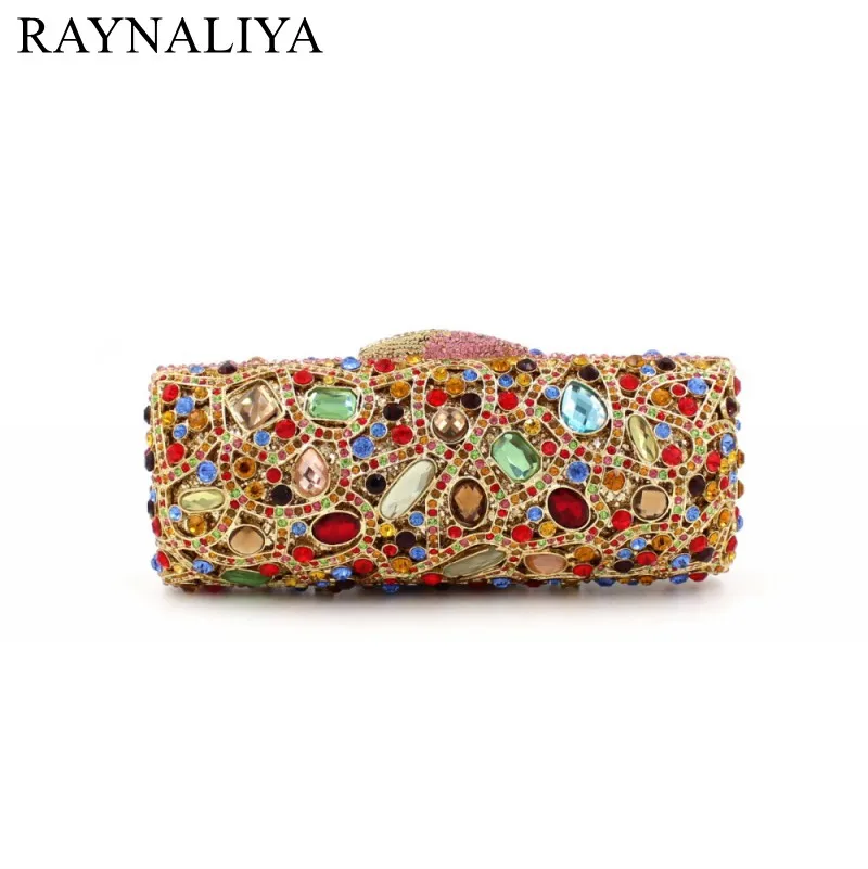 

New Cute Wedding Bridal Pouch Coverd By Diamonds Women Shoulder Handbags Crossbody Bags Party Day Clutches Smyzh-e0075