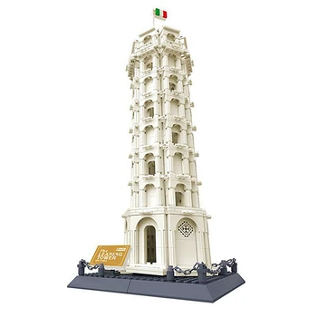 

Architecture Leaning Tower of Pisa Building Block Structure Building Blocks Kids Educational Toy Block Gift Toys For Children