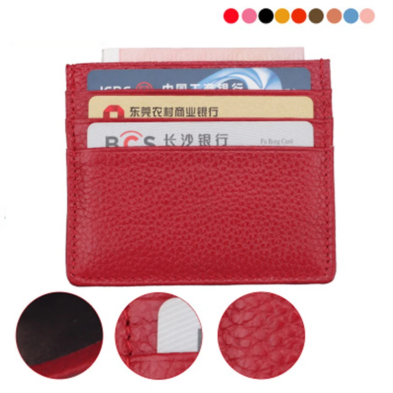 Супер тонкий мягкий кошелек кожаный кошелек мини кредитной карты кошелек держателей карт тонкий милый кошелек для Для мужчин дамы
