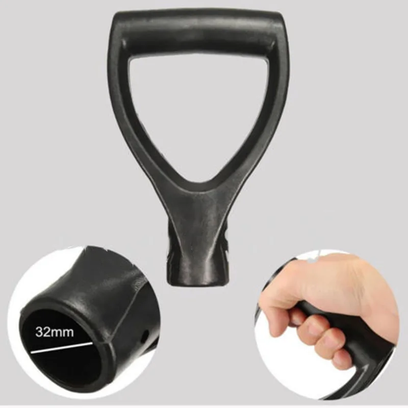 Вилка Лопата Замена ручки антивозрастной D-Shaft T Форма 34 мм Диаметр замена пластиковый Топ сад копать Новый горячий