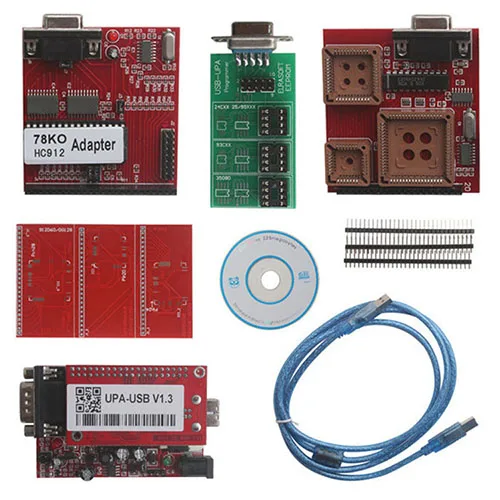 UPA USB V1.3 ECU Программатор диагностический инструмент UPA-USB программатор UPA Основной блок простая версия/с полным адаптером версия опционально - Цвет: UPA standard version