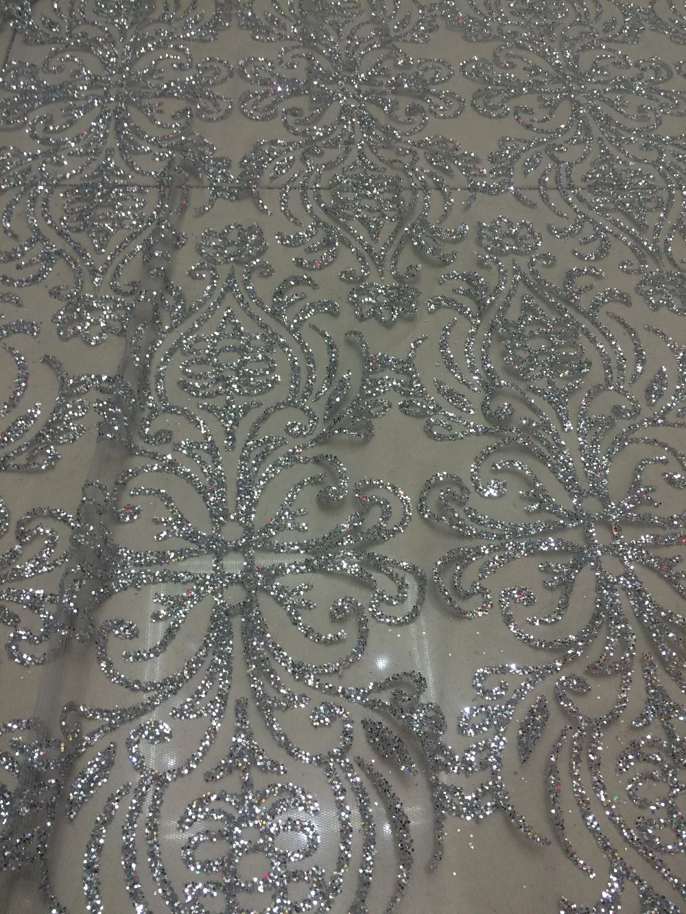 5yard/lot Африки блеск кружевной ткани Cyndi-1010169 вышитые кружева тюль с наклеенными для