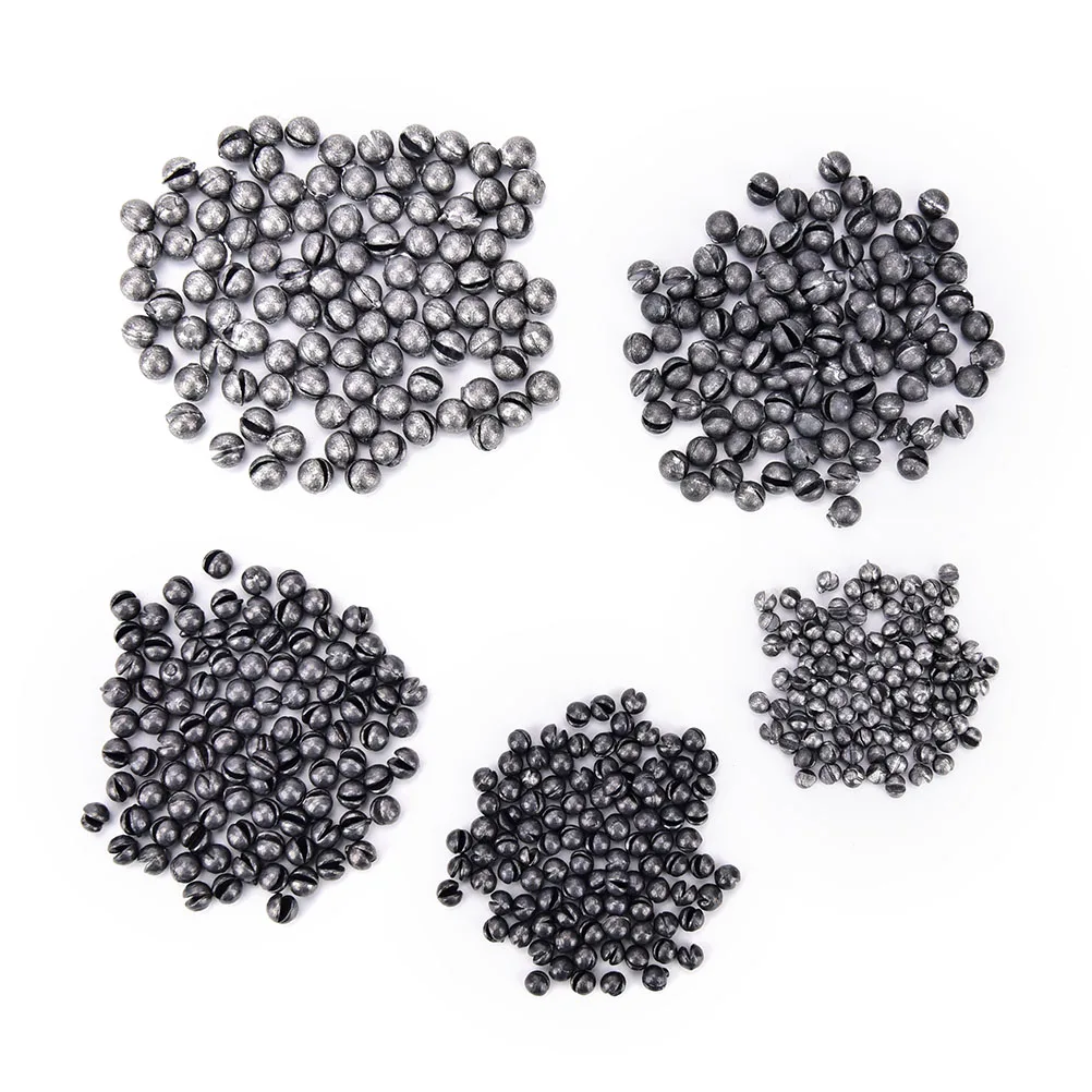 

100PCS Carp Fishing Solid Oval Split Shot Lead Sinker Fishing Lure Accessories