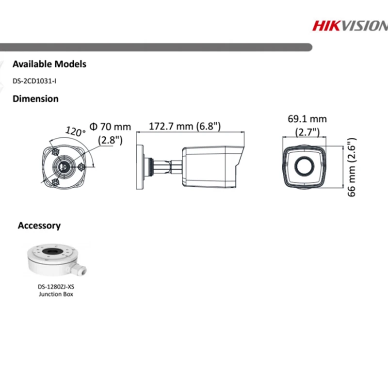 DS-2CD1041-I оригинальная Hik 4MP цилиндрическая камера POE H.264+ 30m IR no-SD карта IP cameraCCTV безопасности дешевые IPC в продаже IPC