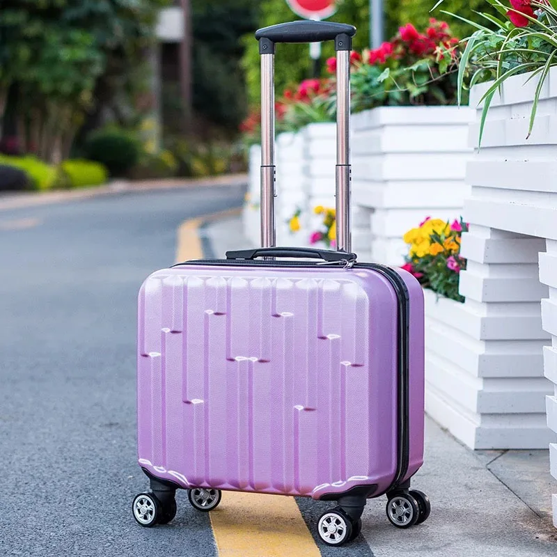 18 дюймов чемодан на колесиках для мальчиков и девочек, чемодан на колесиках, студенческий школьный чемодан, сумка для детей, ручная багажная сумка - Цвет: as the picture shows