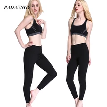 PADAUNGY Neoprene Bodyshaper Women Slimming Hot Shapers Ankle Length Tummy Control Panties Cinta Butt Pants Thick Waist Shaper