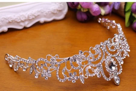 Classic White Water drop Bridal NecklaceEarrings 3 Crystal Women Wedding jewelry set  (8)
