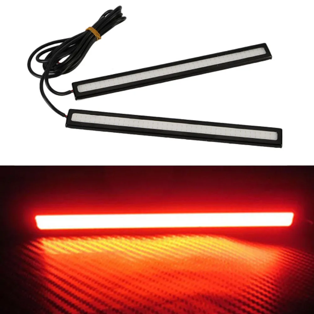 2 Pcs 17 CENTIMETRI Universale COB HA CONDOTTO La Striscia Auto di Giorno Corsa e Jogging Lampada Della Nebbia DRL di Guida Luce di Striscia Flessibile ha condotto la striscia /impermeabile 10-16 V
