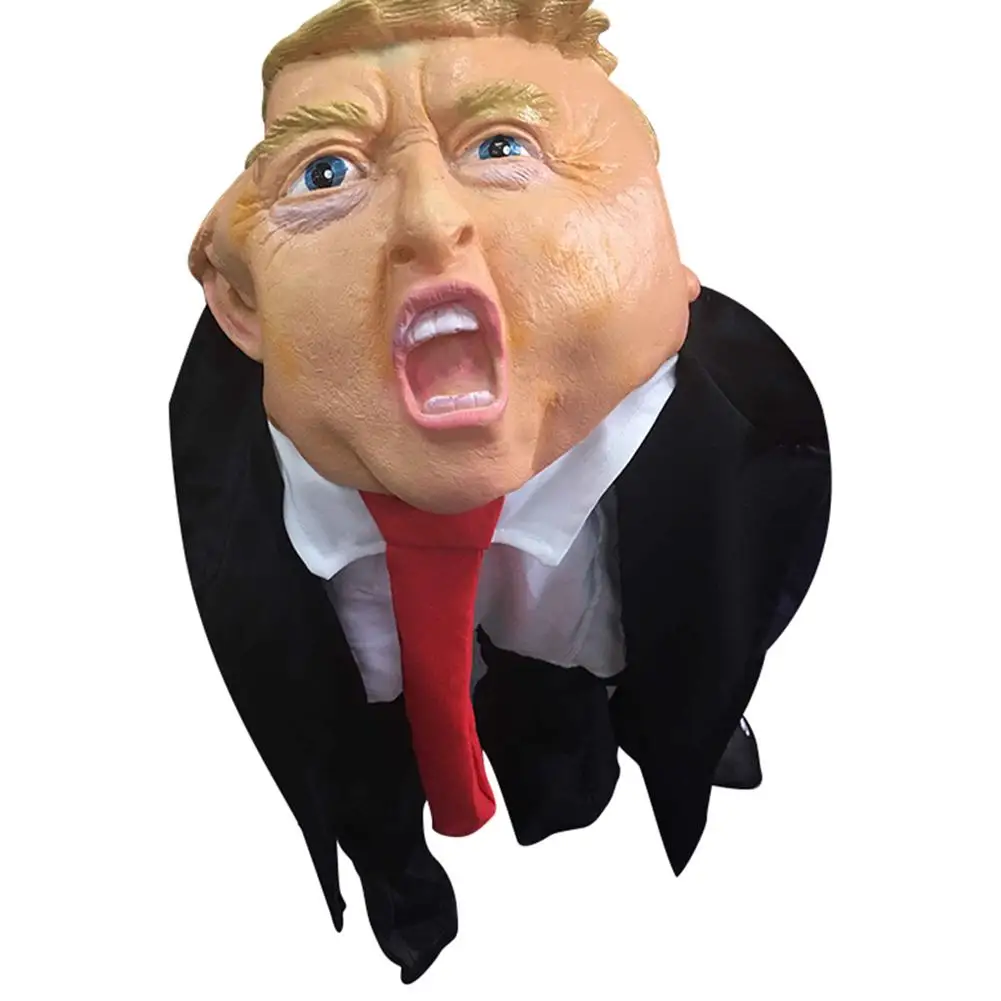 

Festive Fun Tricky Party Props Funny Spoof Party Props Walking Dolls Roar Trump Simulation Human Doll Toys